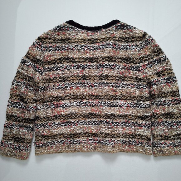 Mango Knit Cardigan with Velvet Trim - Picture 3 of 10